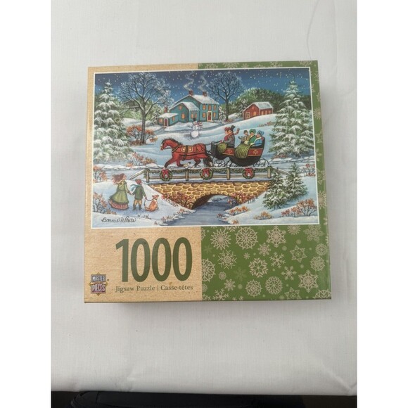 Masterpieces Puzzle Over the River by Bonnie White 1000 pieces 26.75" x 19.25" - Picture 1 of 7